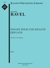Pavane Pour une Infante Defunte Orchestra sheet music cover